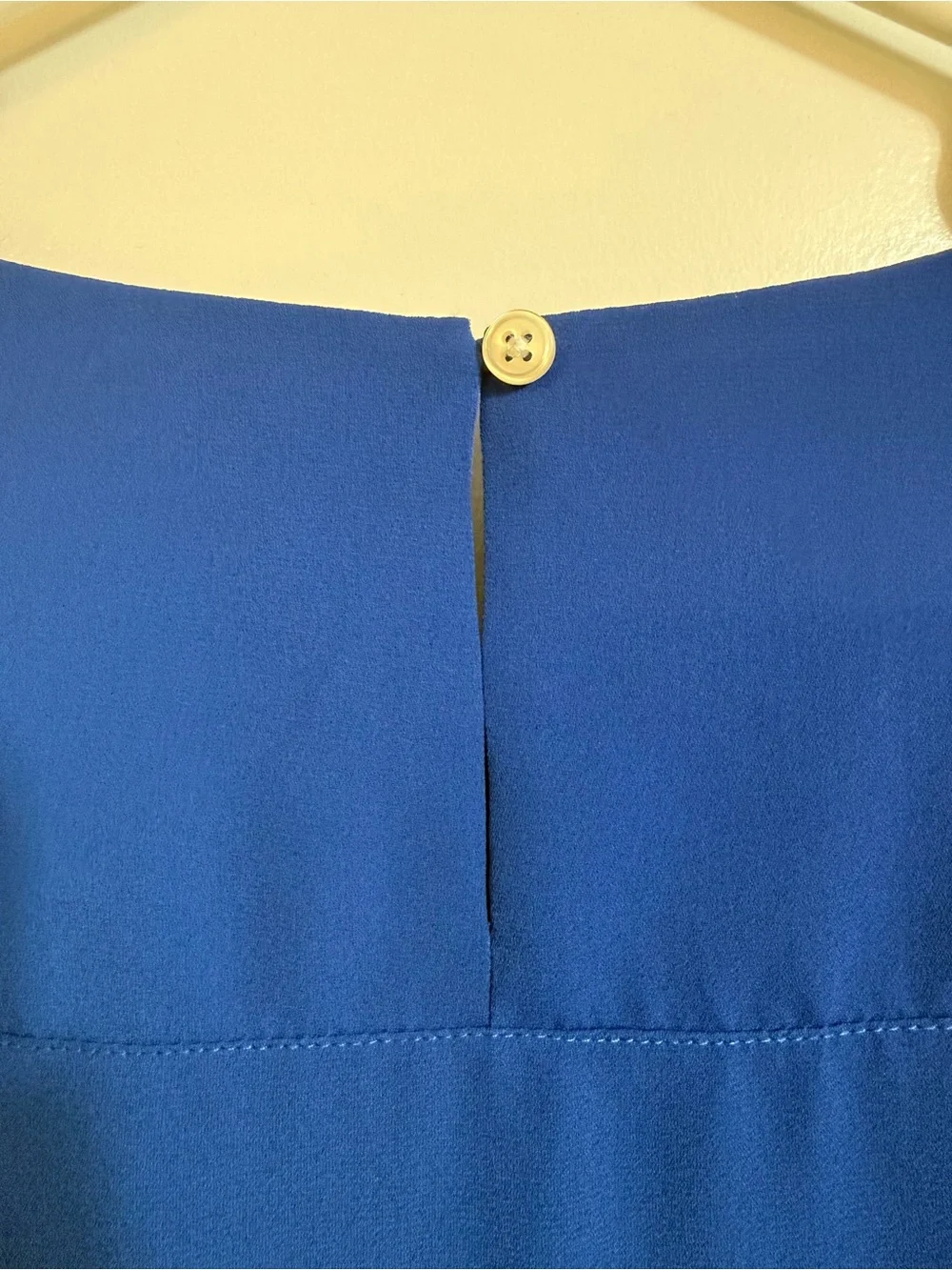 J. Crew Royal Blue Flutter Sleeve Blouse